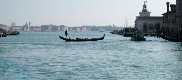 Панорама на опустевшие каналы в Венеции, Италия - Sputnik 日本