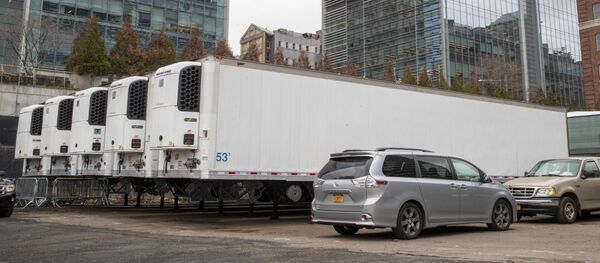 ニューヨーク市営ベルビュー病院の遺体安置所 ニューヨーク市営ベルビュー病院の遺体安置所 - Sputnik 日本