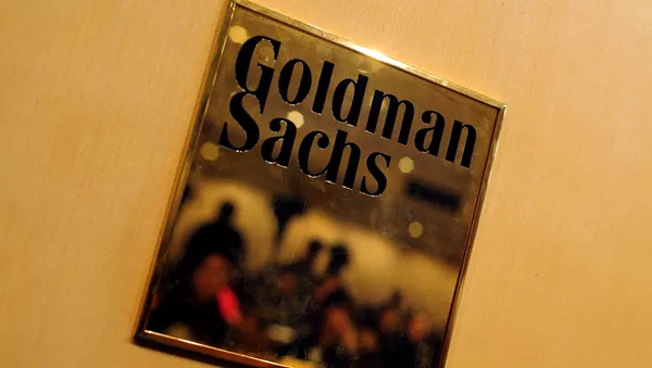 Вывеска компании Goldman Sachs