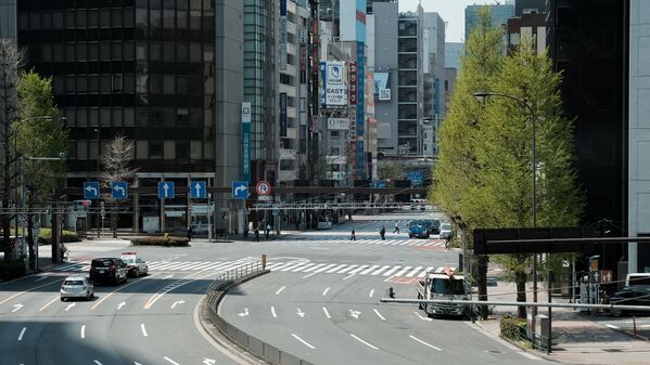 車通りの少ない新橋駅周辺の道路 - Sputnik 日本