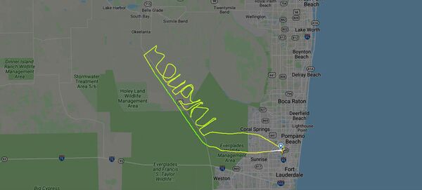 「手を洗え」 米国の空にパイロットがロシア語でメッセージ 「手を洗え」 米国の空にパイロットがロシア語でメッセージ - Sputnik 日本