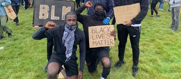 Black Lives Matter Demonstrators, Edinburgh Black Lives Matter Demonstrators, Edinburgh - Sputnik 日本