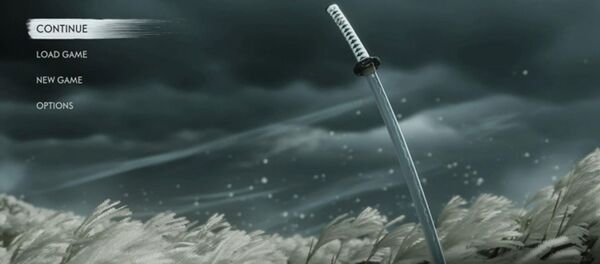 Снимок стартового экрана игра Ghost of Tsushima Снимок стартового экрана игра Ghost of Tsushima - Sputnik 日本