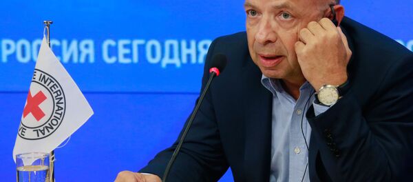 国際赤十字委員会で欧州及び中央アジアでの活動を担当する責任者ロアン・コルバ氏 国際赤十字委員会で欧州及び中央アジアでの活動を担当する責任者ロアン・コルバ氏 - Sputnik 日本