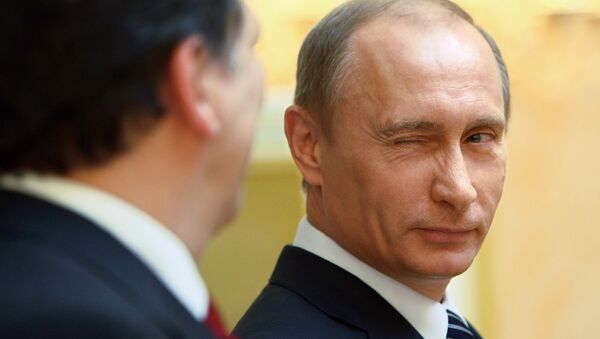 Пресс-конференция премьер-министра РФ Владимира Путина и Жозе Мануэла Баррозу - Sputnik 日本